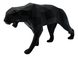 Black Resin Panther Spirit from Richard Orlinski