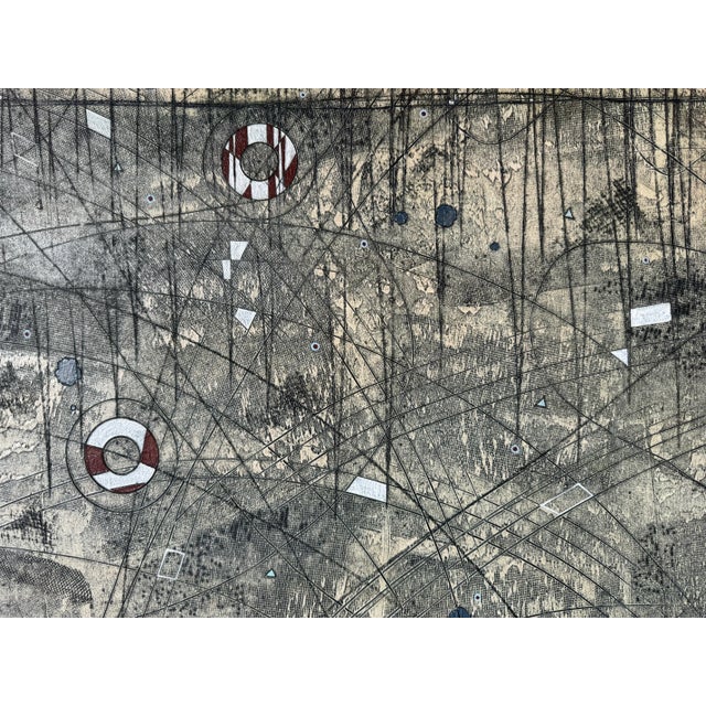 Wood Erik Laffer American (1982 ) Abstract Oil on Canvas Painting/ Sold For Sale - Image 7 of 12