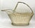 1940s Mid-Century French Silver Wire Wine Basket For Sale - Image 5 of 8