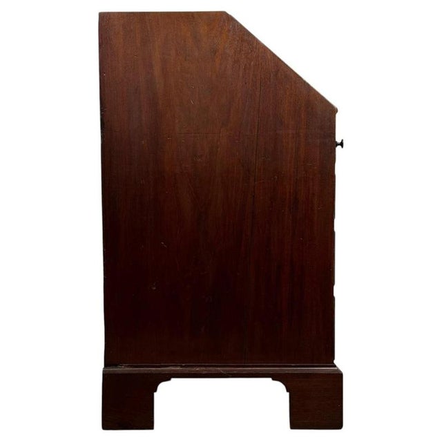 Wood 18th Century Georgian Mahogany Bureau, England For Sale - Image 7 of 12