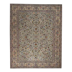 1960s Old Persian Kashan Area Rug 10’10” X 14’2″