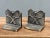 French Pair of French 1970 Bookends Made From Patinated Brass For Sale - Image 3 of 8