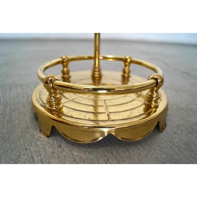 1960’s Solid Brass Chimney Fireplace Tools For Sale - Image 11 of 12