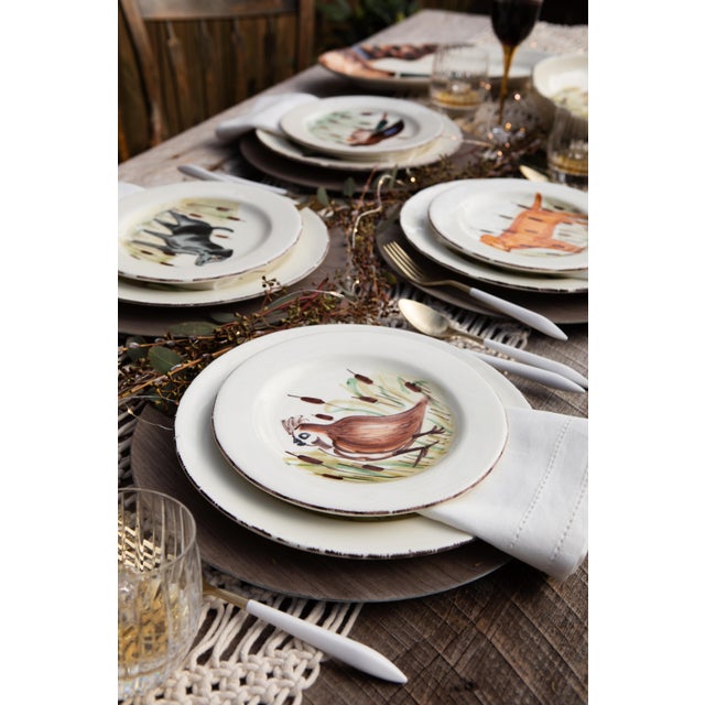 Handpainted in Tuscany and an instant classic for everyday dining, the Wildlife Assorted Condiment Bowls - Set of 8 bring...