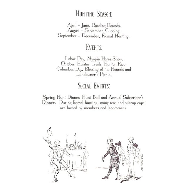 Myopia Hunt Club 1882-1996 Privately Published for Members Only Rules & Masters For Sale In New York - Image 6 of 15