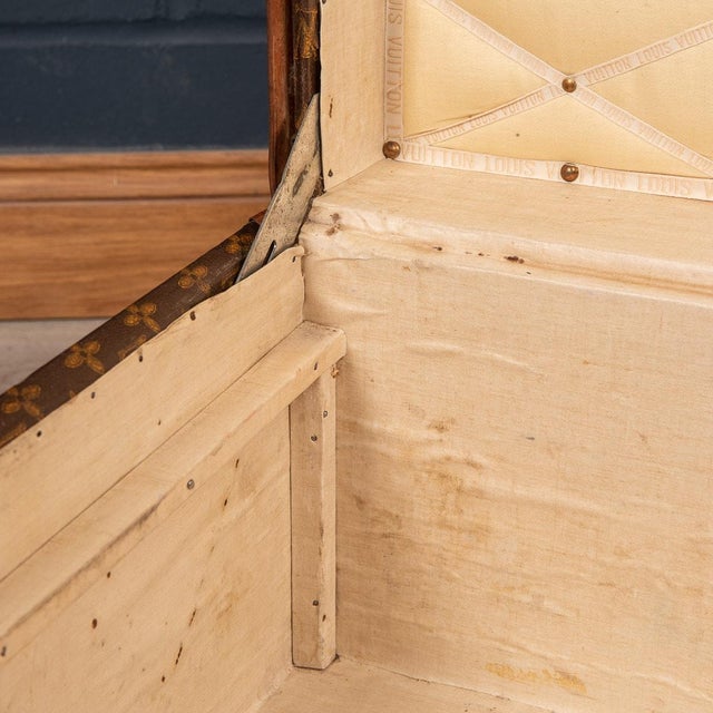 Antique French Cabin Trunk in Louis Vuitton, 1910 For Sale - Image 17 of 18