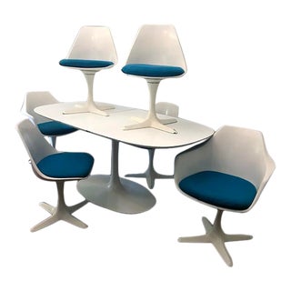 1960s Burke Surfboard Tulip Dining Set (Surfboard Style) - 7 Pieces For Sale
