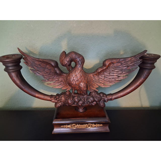 Antique Black Forest Swan Candle Holder, 1920s-1940s For Sale - Image 3 of 7