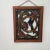 Mid Century Framed Glass With Flowers and Bird For Sale - Image 10 of 12