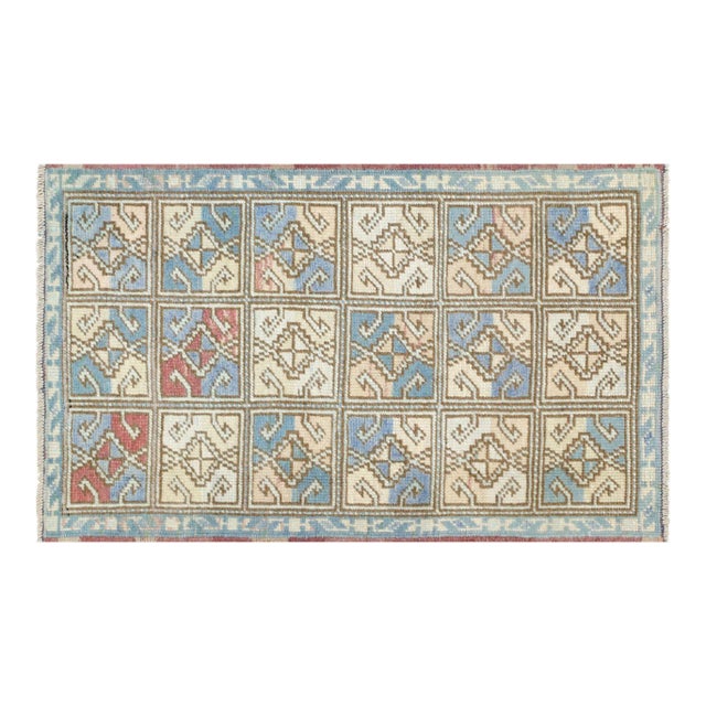 1960s Turkish Oushak Yastic Rug For Sale