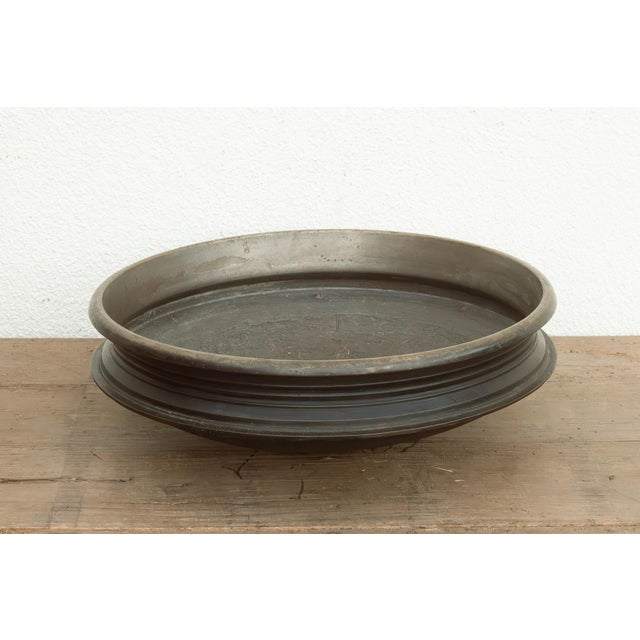 Antique Southern India Bronze Urli Vessel For Sale - Image 4 of 9