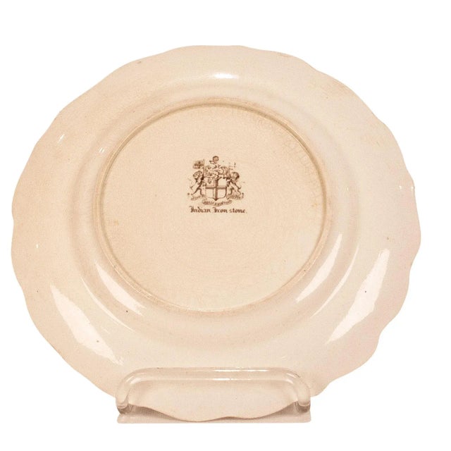 19th Century Vintage English Ironstone Plates- Set of 17 For Sale - Image 4 of 4