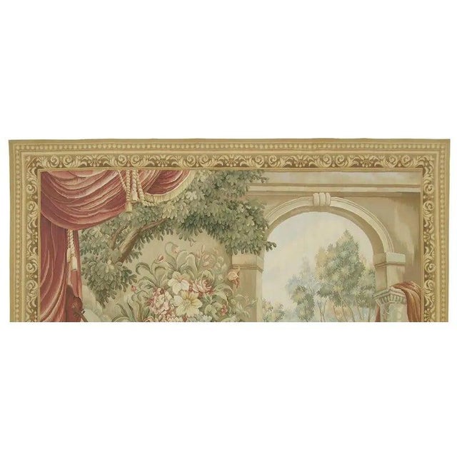 Vintage Tapestry Depicting a Royal Music Room For Sale In Los Angeles - Image 6 of 9