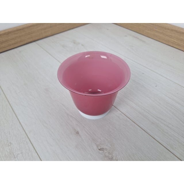 Opalini Series Vase in Pink Murano Glass from Venini, 1990s For Sale - Image 7 of 7