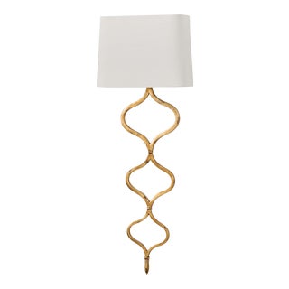 Regina Andrew Sinuous Sconce in Gold Leaf For Sale