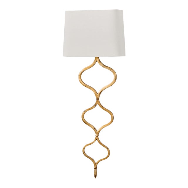 Regina Andrew Sinuous Sconce in Gold Leaf For Sale