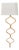Regina Andrew Sinuous Sconce in Gold Leaf For Sale