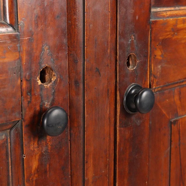 Wood Italian Wardrobe in Walnut and Poplar For Sale - Image 7 of 12