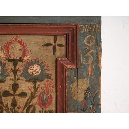 Antique Marriage Chest in Painted Pine, Central Europe, 1775 For Sale - Image 14 of 18