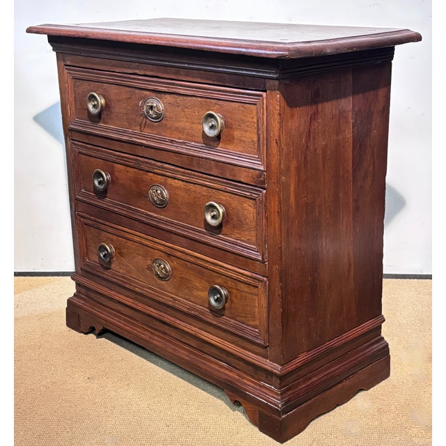 17th Century 17th Century Italian Walnut Chest of Drawers For Sale - Image 5 of 11