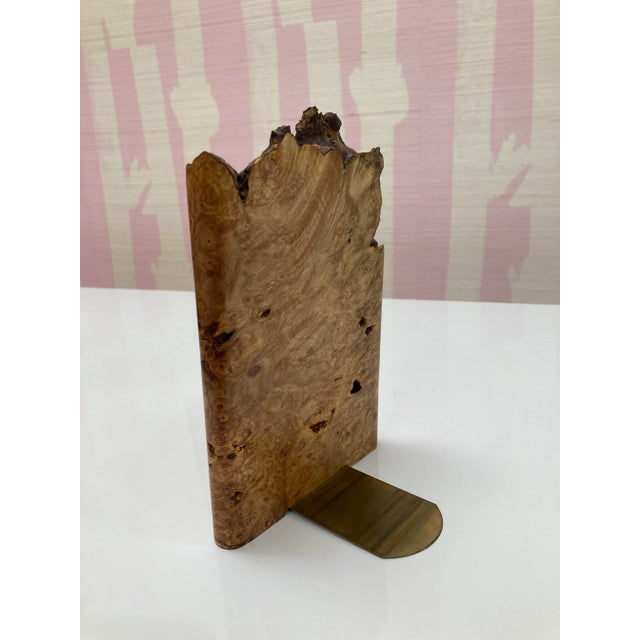 Wood Vintage Burl Bookends - a Pair For Sale - Image 7 of 11