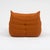 Ligne Roset Togo Fireside Chair and Ottoman in Electric Orange Waffle Fabric For Sale - Image 12 of 16
