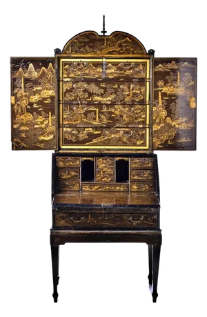 18th Century English Stationery Bin with Hinged Top