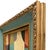 Contemporary Abstract Oil Painting in Vintage Blue Painted Frame For Sale In New York - Image 6 of 6