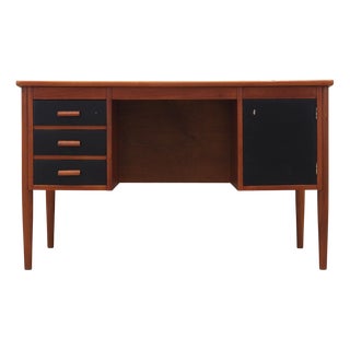 Vintage Danish Teak Desk, 1970s For Sale