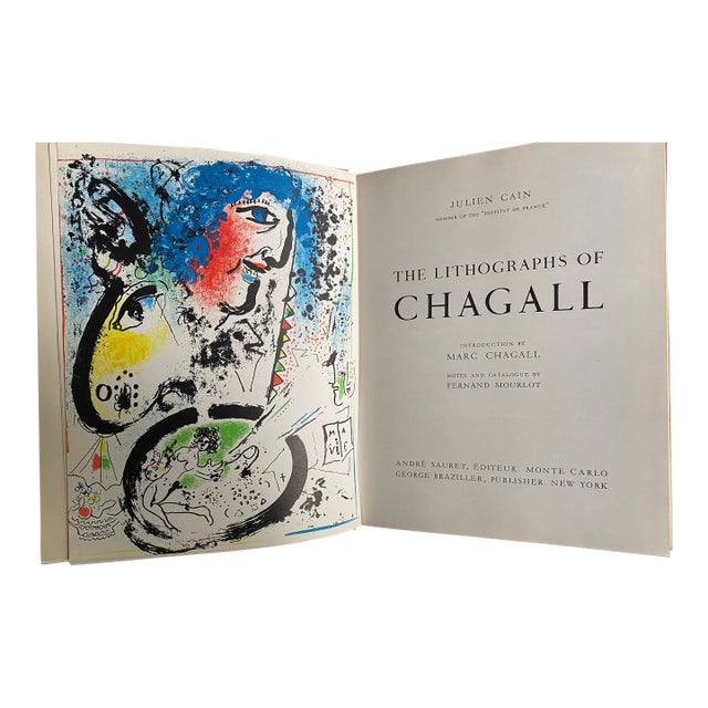 The Lithographs of Chagall 1960 1st Edition With 12 Original Lithographs For Sale
