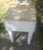 1980s Vintage 32" Tall Butcher Block Table Cutting Board Wear For Sale - Image 5 of 5