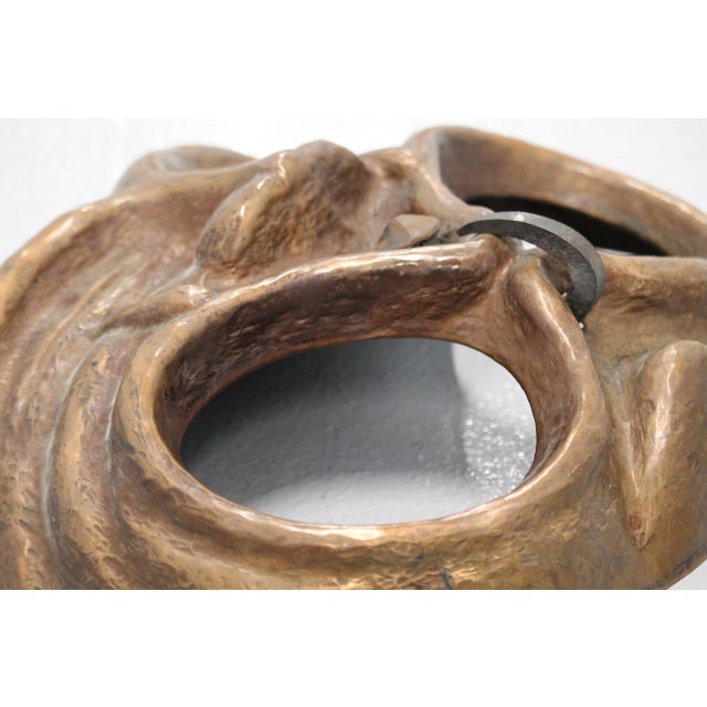 Gothic Copper Mask Wall Decor, 1950s For Sale - Image 9 of 18
