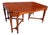Antique 1920s Federal Hepplewhite Walnut Dining Table 16" Leaf Self-Storing For Sale