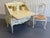 Vintage La Barge Hand Painted Blue and White French Secretary Desk and Chair For Sale - Image 11 of 11