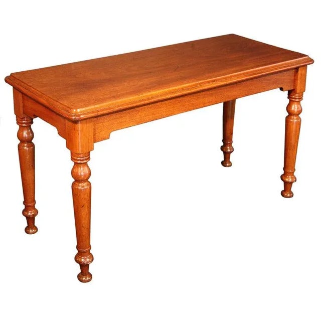 Brown English Console or Sofa Table of Mahogany on Turned Legs For Sale - Image 8 of 8