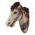 Mid Century Alfco Ny Carousel Horse Head Wall Mount Sculpture MCM Rustic Figurehead For Sale