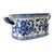 Chinese Blue & White Chinoiserie Rectangular Footbath Jardinière Cachepot For Sale - Image 4 of 8