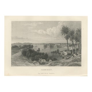 Bombay Harbor and Fort from the Hills, 1859, Paper For Sale