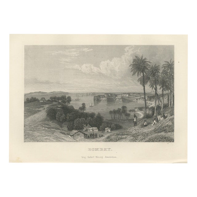 Bombay Harbor and Fort from the Hills, 1859, Paper For Sale