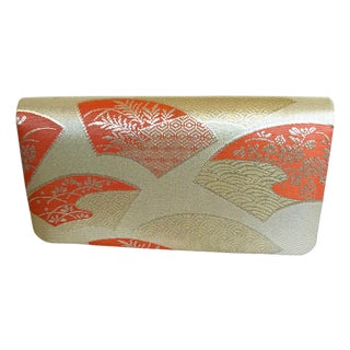 1970s Japanese Kimono Brocade Clutch For Sale