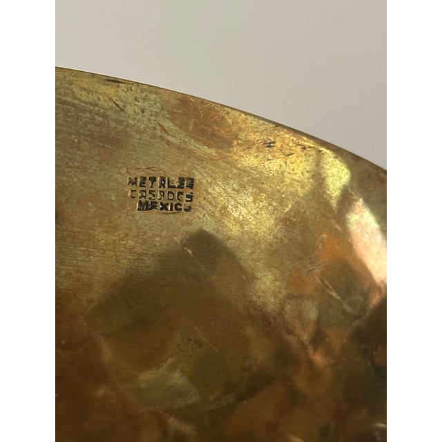 1960’s Metals Casado Mixed Metals Fish Bowl 16” For Sale - Image 4 of 8