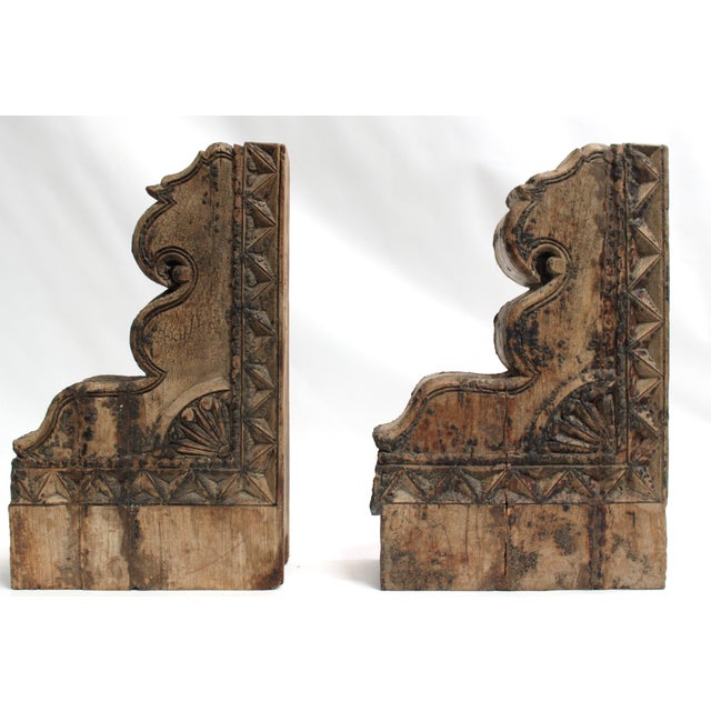 Brackets Corbels Vintage Architectural Pair For Sale - Image 4 of 16