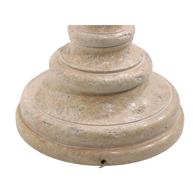 Post Modern Hollywood Regency Plaster and Plastic Torchiere Floor Lamp C. 1980/90's For Sale In New York - Image 6 of 9