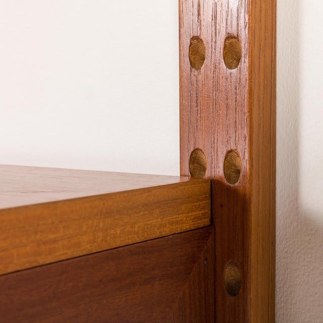 Teak Home Office Wall Unit by Poul Cadovius for Cado, 1960s For Sale - Image 9 of 18