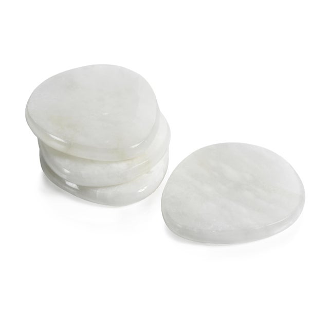 Bennour Alabaster Coasters, Set of 4 For Sale - Image 4 of 4