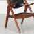 Carl Hansen & Søn CH28 “Sawbuck” Chair in Teak Wood and Leather by Hans Wegner for Carl Hansen For Sale - Image 4 of 6