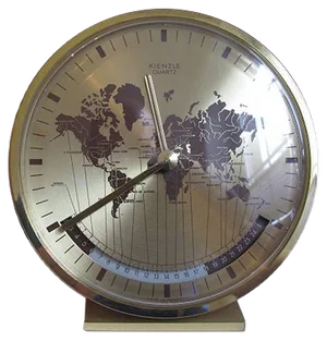 Kienzle World Clock by Heinrich Möller for Kienzle International, 1970s
