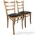 Industrial Dining Chairs in Bentwood with Black Vinyl Seats, Set of 2 For Sale - Image 3 of 9
