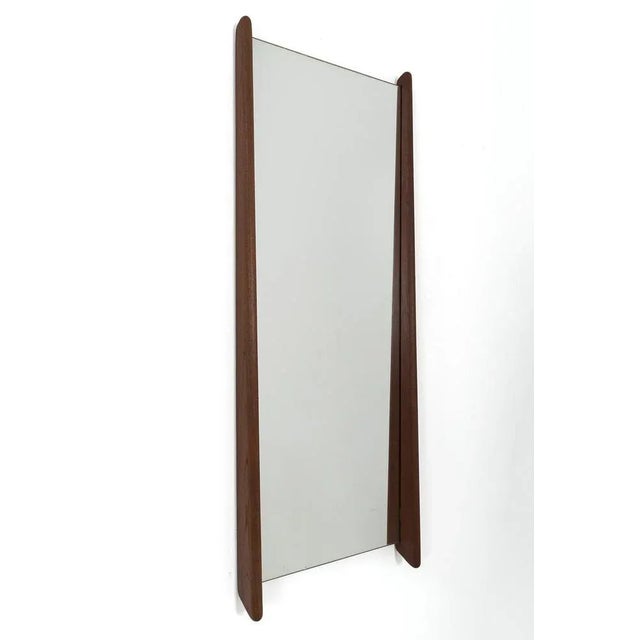 Danish Mirror with Teak Frame For Sale - Image 6 of 6