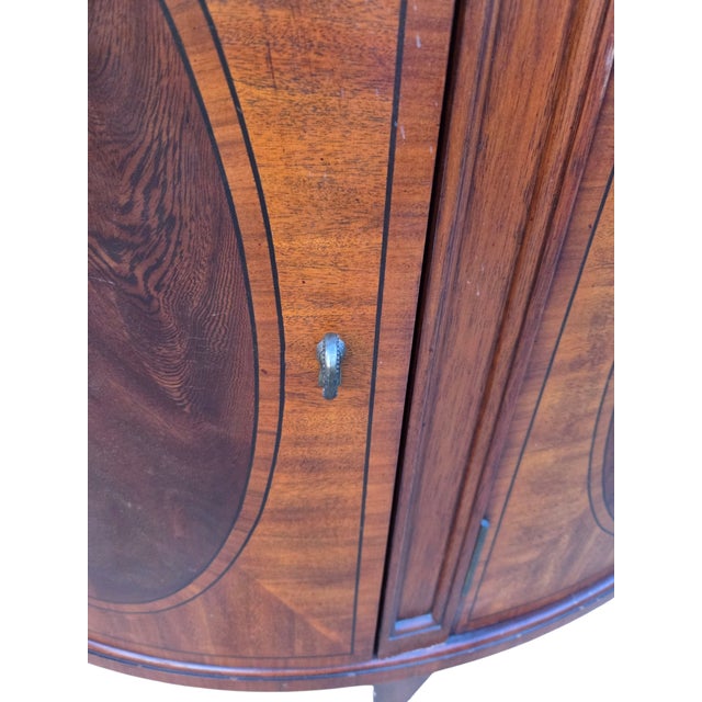 1990s Ethan Allen Newport Mahogany Sideboard Demi Lune Buffet Credenza Server Easton For Sale - Image 16 of 16